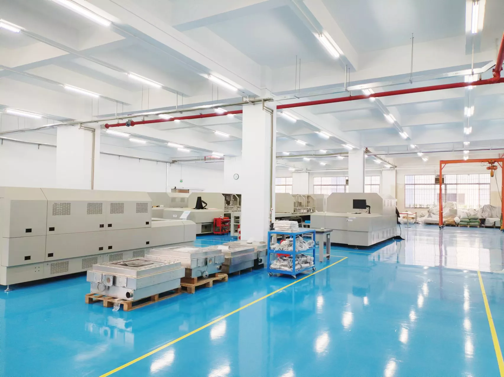 potop co,. ltd factory pictures biaxial stretching machine workshop