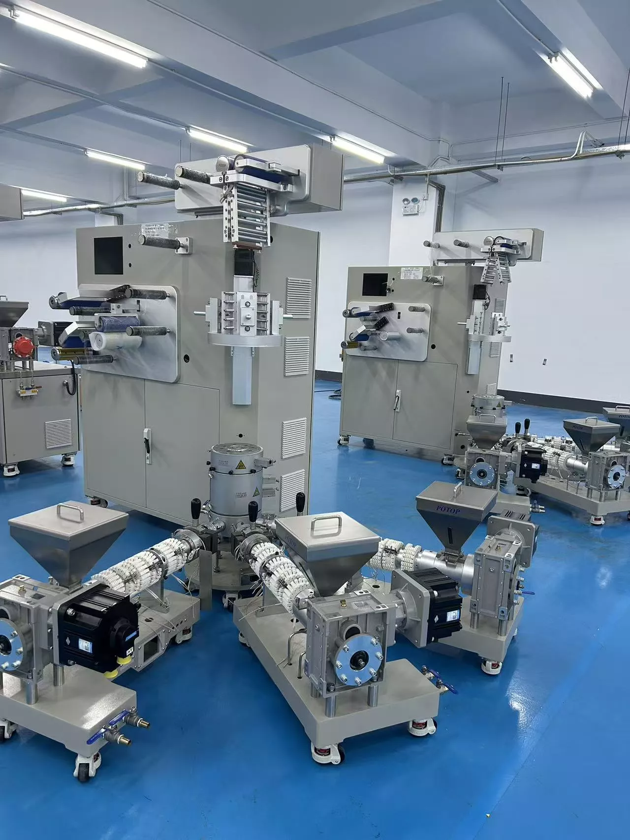 potop co,. ltd factory pictures-layer co-extrusuion film blown machine