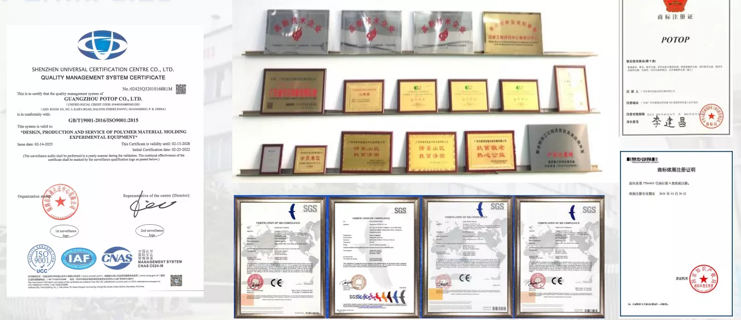 POTOP CO,. LTD certificates, CE, ISO,